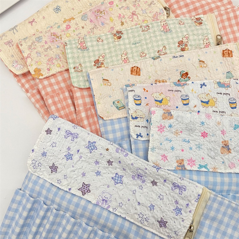 Pen Pouch Roll - Милый мультяшный пенал-скрутка с тиснением, портативный