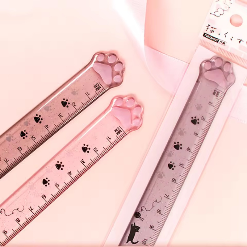 1 шт., линейка с дизайном коша – обзор и цена Ruler Set Transparent